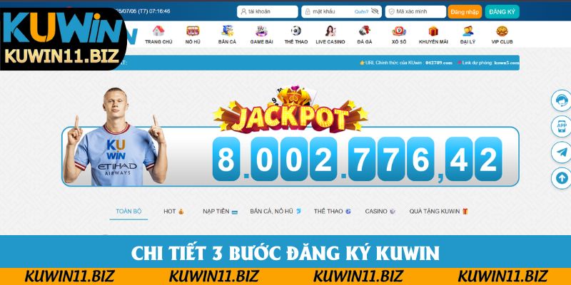 Chi tiết 3 bước đăng ký Kuwin